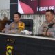 Kapolres Merangin AKBP Roni Syahendra saat coffee morning dengan wartawan Merangin. (DETAIL/Daryanto)